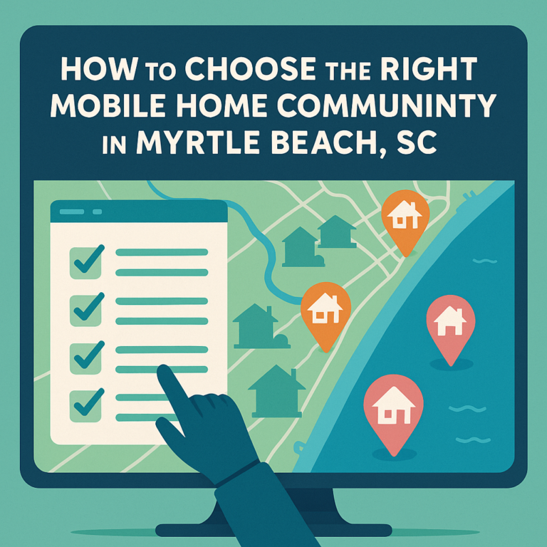 How to Choose the Right Mobile Home Community in Myrtle Beach SC How to Choose the Right Mobile Home Community in Myrtle Beach SC